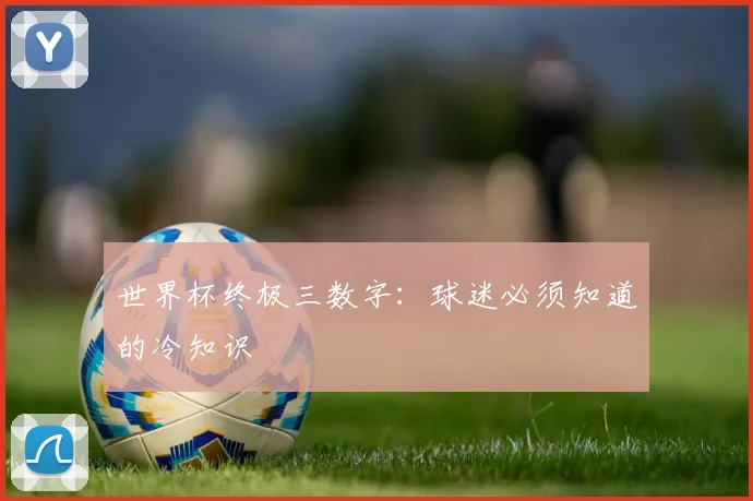 世界杯终极三数字：球迷必须知道的冷知识
